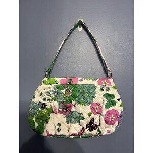 Vera Bradley Holly Sateen Handbag Purse NWT Green &‎ Purples Butterfly Turtles